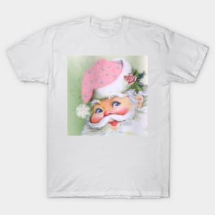 retro vintage pink santa claus T-Shirt